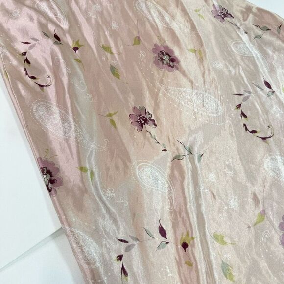 Intimate Essentials nightgown Women Large Pink Floral feminine dainty satin slip - Picture 5 of 9